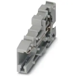 COMBI jack, spring balancer connection, 0.08-6.0 mm², 1 pole, 32 A, 8 kV, gray, 3042599