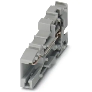 COMBI jack, spring balancer connection, 0.08-6.0 mm², 1 pole, 32 A, 8 kV, gray, 3042599 - 1