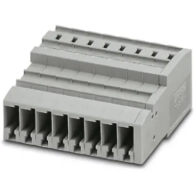 COMBI jack, spring balancer connection, 0.08-6.0 mm², 8 pole, 32 A, 8 kV, gray, 3042515 - 1