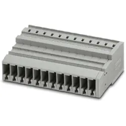 COMBI jack, spring balancer connection, 0.08-6.0 mm², 12 pole, 32 A, 8 kV, gray, 3042557