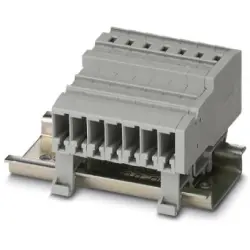 COMBI jack, spring balancer connection, 0.08-6.0 mm², 2 pole, 32 A, 8 kV, gray, 3043404