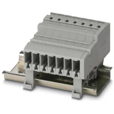 COMBI jack, spring balancer connection, 0.08-6.0 mm², 2 pole, 32 A, 8 kV, gray, 3043404 - 1
