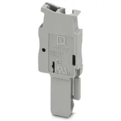 Plug, spring balancer connection, 0.08-4.0 mm², 1 pole, 24 A, 6 kV, gray, 3040258