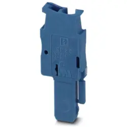 Plug, spring balancer connection, 0.08-4.0 mm², 1 pole, 24 A, 6 kV, blue, 3040698