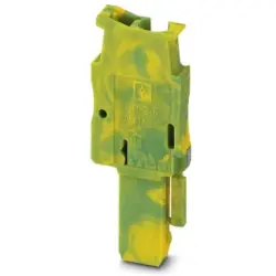 Plug, spring balancer connection, 0.08-4.0 mm², 1 pole, 24 A, 6 kV, yellow/green, 3040708