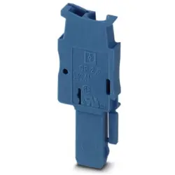 Plug, spring balancer connection, 0.08-4.0 mm², 1 pole, 24 A, 6 kV, blue, 3043022