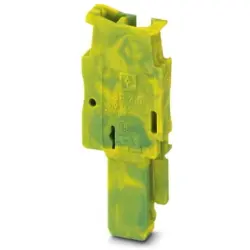 Plug, spring balancer connection, 0.08-4.0 mm², 1 pole, 24 A, 6 kV, yellow/green, 3043035