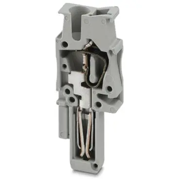 Plug, spring balancer connection, 0.08-4.0 mm², 1 pole, 24 A, 6 kV, gray, 3043043 - 1