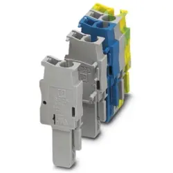 Plug, spring balancer connection, 0.08-4.0 mm², 1 pole, 24 A, 6 kV, blue, 3043051