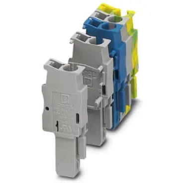 Plug, spring balancer connection, 0.08-4.0 mm², 1 pole, 24 A, 6 kV, blue, 3043051 - 1