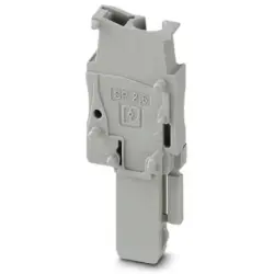 Plug, spring balancer connection, 0.08-4.0 mm², 1 pole, 24 A, 6 kV, gray, 3043077