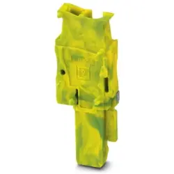 Plug, spring balancer connection, 0.08-4.0 mm², 1 pole, 24 A, 6 kV, yellow/green, 3043093