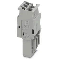 Plug, spring balancer connection, 0.08-4.0 mm², 3 pole, 24 A, 6 kV, gray, 3040274