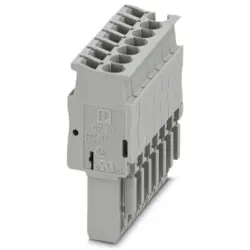 Plug, spring balancer connection, 0.08-4.0 mm², 7 pole, 24 A, 6 kV, gray, 3040313
