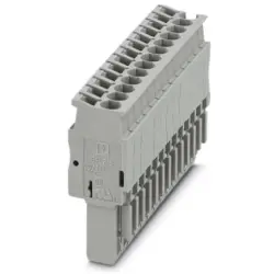 Plug, spring balancer connection, 0.08-4.0 mm², 13 pole, 24 A, 6 kV, gray, 3040371