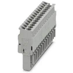 Plug, spring balancer connection, 0.08-4.0 mm², 14 pole, 24 A, 6 kV, gray, 3040384