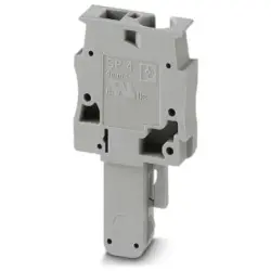 Plug, spring balancer connection, 0.08-6.0 mm², 1 pole, 32 A, 8 kV, gray, 3042887