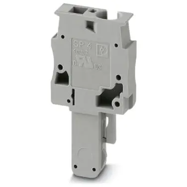 Plug, spring balancer connection, 0.08-6.0 mm², 1 pole, 32 A, 8 kV, gray, 3042887 - 1