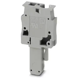 Plug, spring balancer connection, 0.08-6.0 mm², 1 pole, 32 A, 8 kV, gray, 3042751
