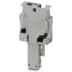 Plug, spring balancer connection, 0.08-6.0 mm², 1 pole, 32 A, 8 kV, gray, 3042780