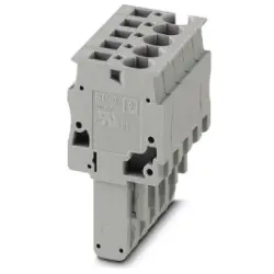 Plug, spring balancer connection, 0.08-6.0 mm², 5 pole, 32 A, 8 kV, gray, 3042939