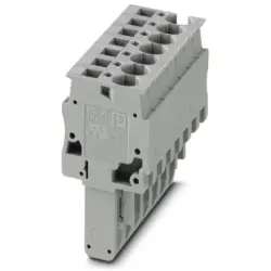 Plug, spring balancer connection, 0.08-6.0 mm², 7 pole, 32 A, 8 kV, gray, 3042955