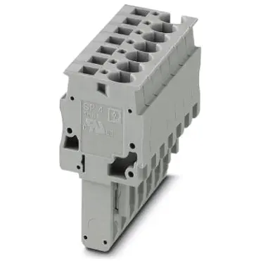 Plug, spring balancer connection, 0.08-6.0 mm², 7 pole, 32 A, 8 kV, gray, 3042955 - 1