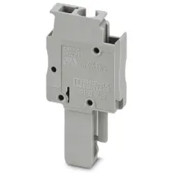 Plug, spring balancer connection, 0.08-4.0 mm², 1 pole, 24 A, 6 kV, gray, 3040106