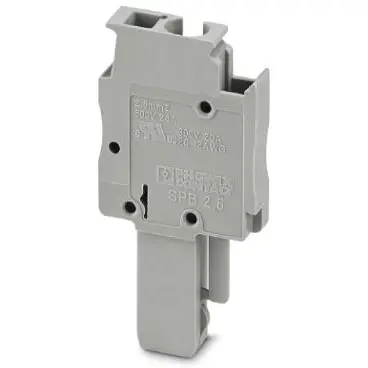 Plug, spring balancer connection, 0.08-4.0 mm², 1 pole, 24 A, 6 kV, gray, 3040106 - 1