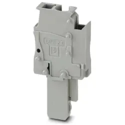 Plug, spring balancer connection, 0.08-4.0 mm², 1 pole, 24 A, 6 kV, gray, 3043132