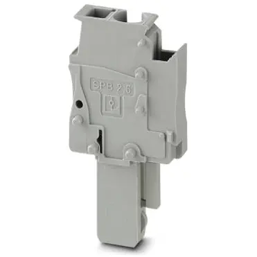 Plug, spring balancer connection, 0.08-4.0 mm², 1 pole, 24 A, 6 kV, gray, 3043132 - 1