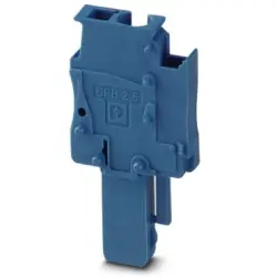 Plug, spring balancer connection, 0.08-4.0 mm², 1 pole, 24 A, 6 kV, blue, 3043145
