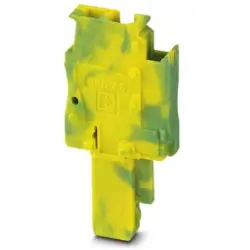 Plug, spring balancer connection, 0.08-4.0 mm², 1 pole, 24 A, 6 kV, yellow/green, 3043158