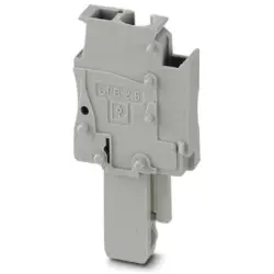 Plug, spring balancer connection, 0.08-4.0 mm², 1 pole, 24 A, 6 kV, gray, 3043161
