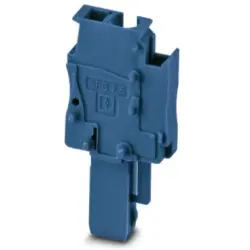 Plug, spring balancer connection, 0.08-4.0 mm², 1 pole, 24 A, 6 kV, blue, 3043174