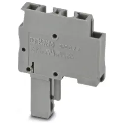 Plug, spring balancer connection, 0.08-4.0 mm², 1 pole, 24 A, 6 kV, gray, 3040407