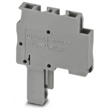 Plug, spring balancer connection, 0.08-4.0 mm², 1 pole, 24 A, 6 kV, gray, 3040407 - 1