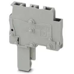 Plug, spring balancer connection, 0.08-4.0 mm², 1 pole, 24 A, 6 kV, gray, 3043226