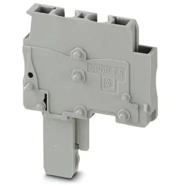 Plug, spring balancer connection, 0.08-4.0 mm², 1 pole, 24 A, 6 kV, gray, 3043226 - 1