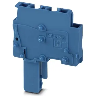 Plug, spring balancer connection, 0.08-4.0 mm², 1 pole, 24 A, 6 kV, blue, 3043239 - 1