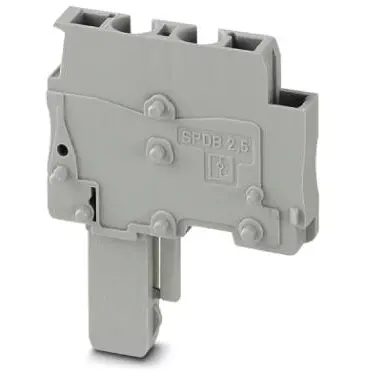 Plug, spring balancer connection, 0.08-4.0 mm², 1 pole, 24 A, 6 kV, gray, 3043255 - 1