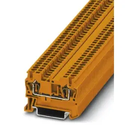 Through terminal block, spring balancer connection, 0.08-1.5 mm², 2 pole, 17.5 A, 6 kV, orange, 3037012