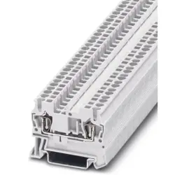 Through terminal block, spring balancer connection, 0.08-4.0 mm², 2 pole, 24 A, 8 kV, white, 3037119