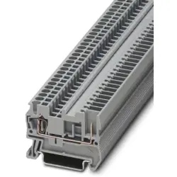 Through terminal block, spring-cage/plug-in connection, 0.08-4.0 mm², 2 pole, 24 A, 6 kV, gray, 3040012