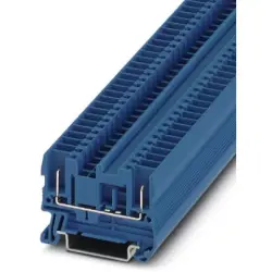 Through terminal block, spring-cage/plug-in connection, 0.08-4.0 mm², 2 pole, 24 A, 6 kV, blue, 3042094