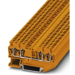 Through terminal block, spring balancer connection, 0.08-4.0 mm², 4 pole, 24 A, 8 kV, orange, 3037423