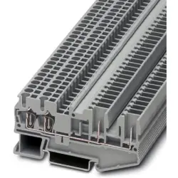 Through terminal block, spring-cage/plug-in connection, 0.08-4.0 mm², 4 pole, 24 A, 6 kV, gray, 3040038