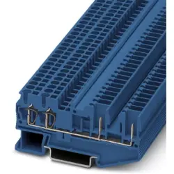 Through terminal block, spring-cage/plug-in connection, 0.08-4.0 mm², 4 pole, 24 A, 6 kV, blue, 3040669