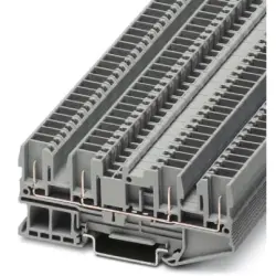 Through terminal block, spring-cage/plug-in connection, 0.08-4.0 mm², 4 pole, 24 A, 6 kV, gray, 3042159