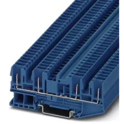 Through terminal block, spring balancer connection, 0.08-4.0 mm², 4 pole, 24 A, 6 kV, blue, 3042081